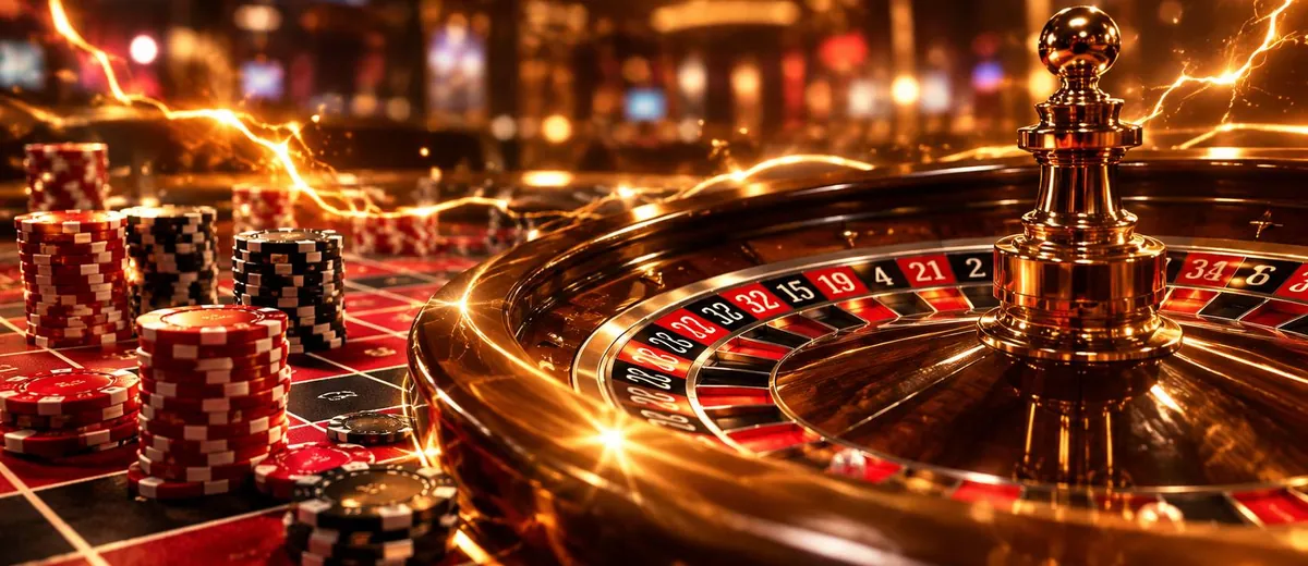 Ilustrasi roulette table and casino chips — panduan Papan Skor Arkade Mahabet77