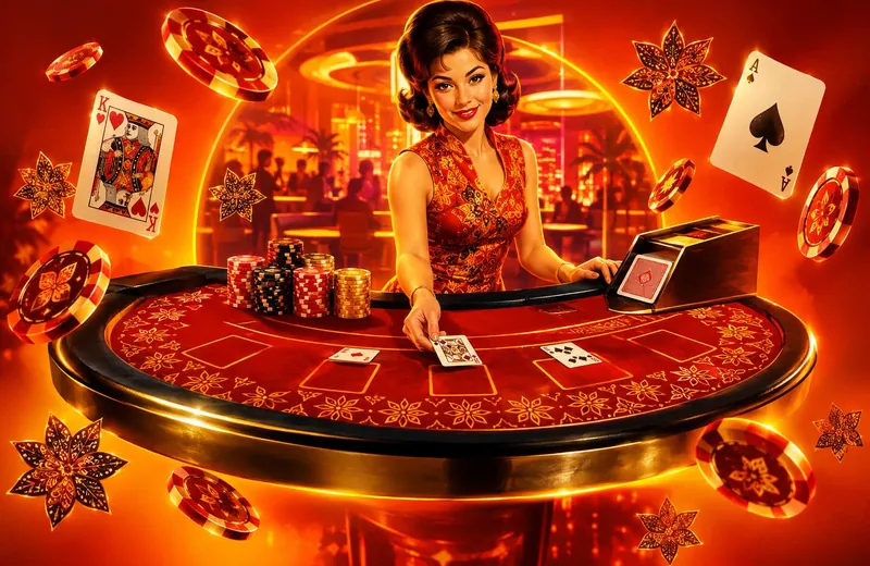 Blackjack table and casino chips dalam konteks Slot Klasik Mahabet77